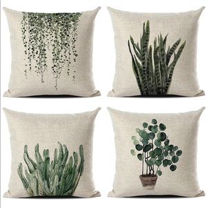 18x18 Assorted Plant Throw Pillows
